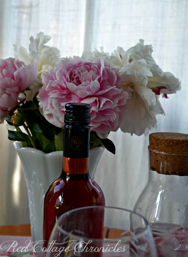 Tablescapes - Setting a table for two with flowers from the garden