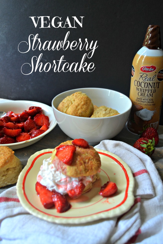 Vegan Strawberry Shortcake with Coconut Whipped Cream