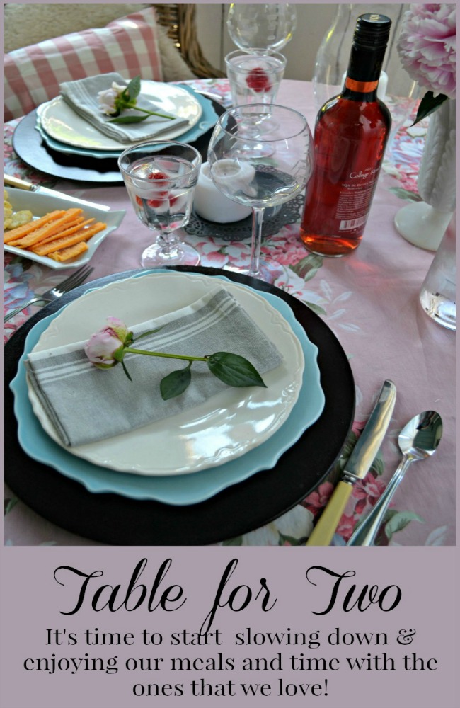 Tablescapes - Setting a table for two