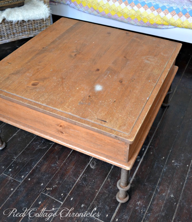 Thrift Store Decor Upcycle Challenge Coffee Table makeover