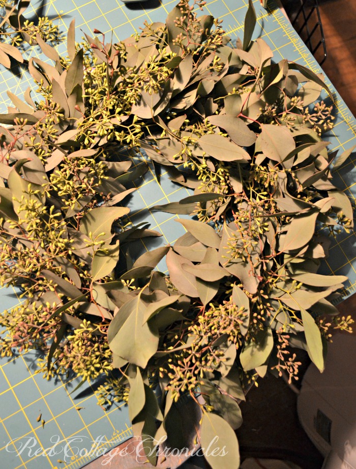 seeded eucalyptus autumn wreath