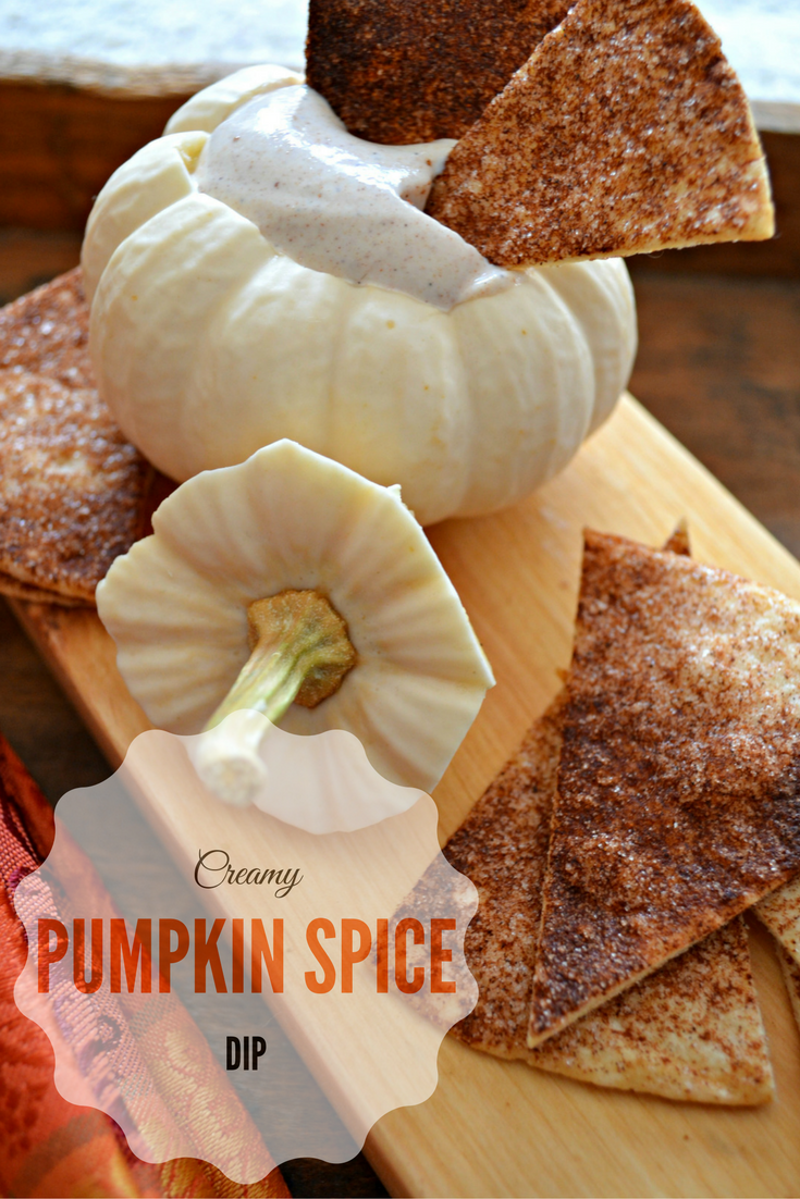 pumpkin spice dip & cinnamon chips