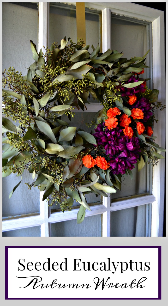 seeded eucalyptus autumn wreath