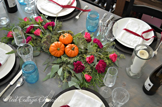 autumn tablesape - table setting essentials