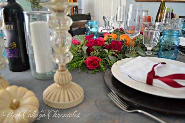 autumn tablescape