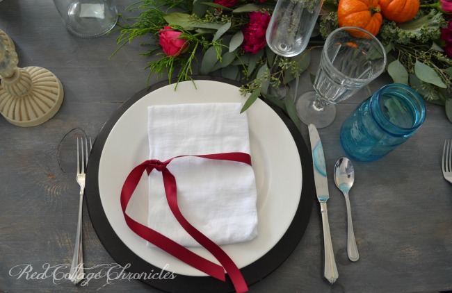 autumn tablescape