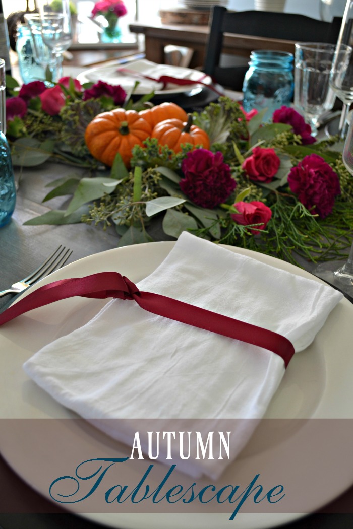 autumn tablescape