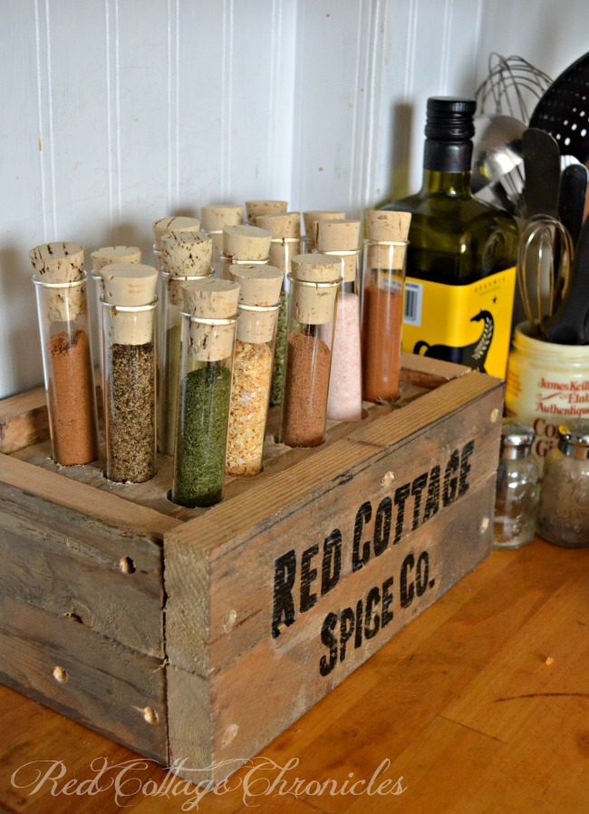 pallet spice rack test tubes