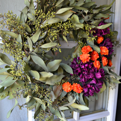 Seeded Eucalyptus Autumn Wreath
