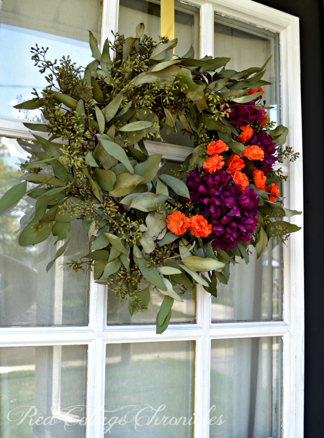 seeded eucalyptus autumn wreath