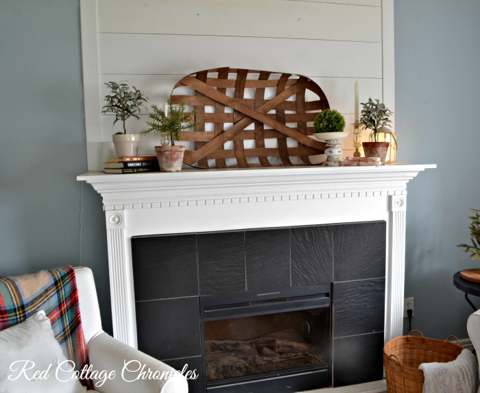 Simple Winter Mantel