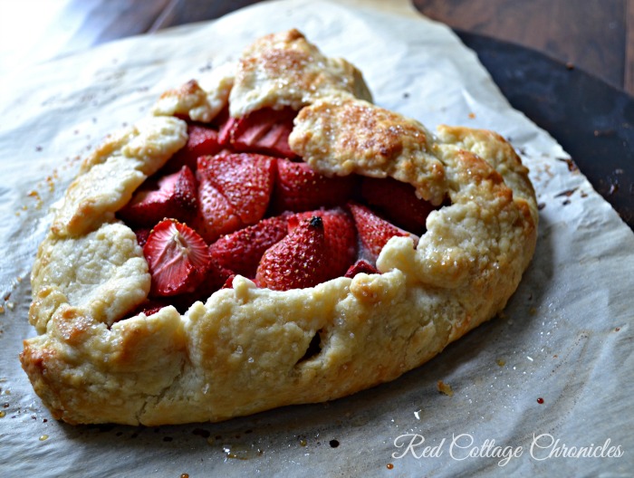 strawberry galette