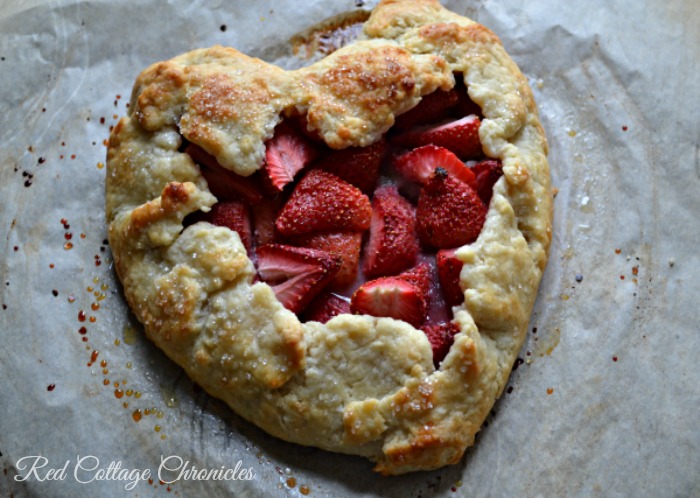 strawberry galette