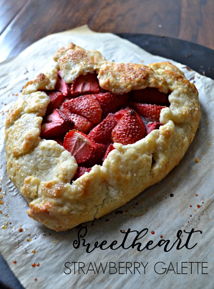 strawberry galette