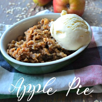 Apple Pie Oatmeal Dessert
