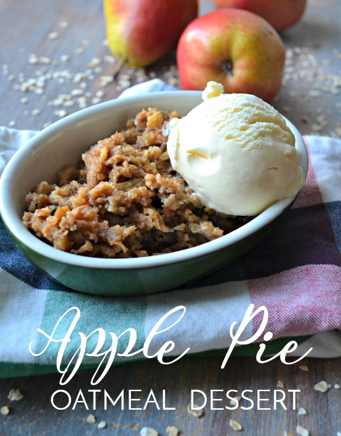 Apple Pie Oatmeal Dessert