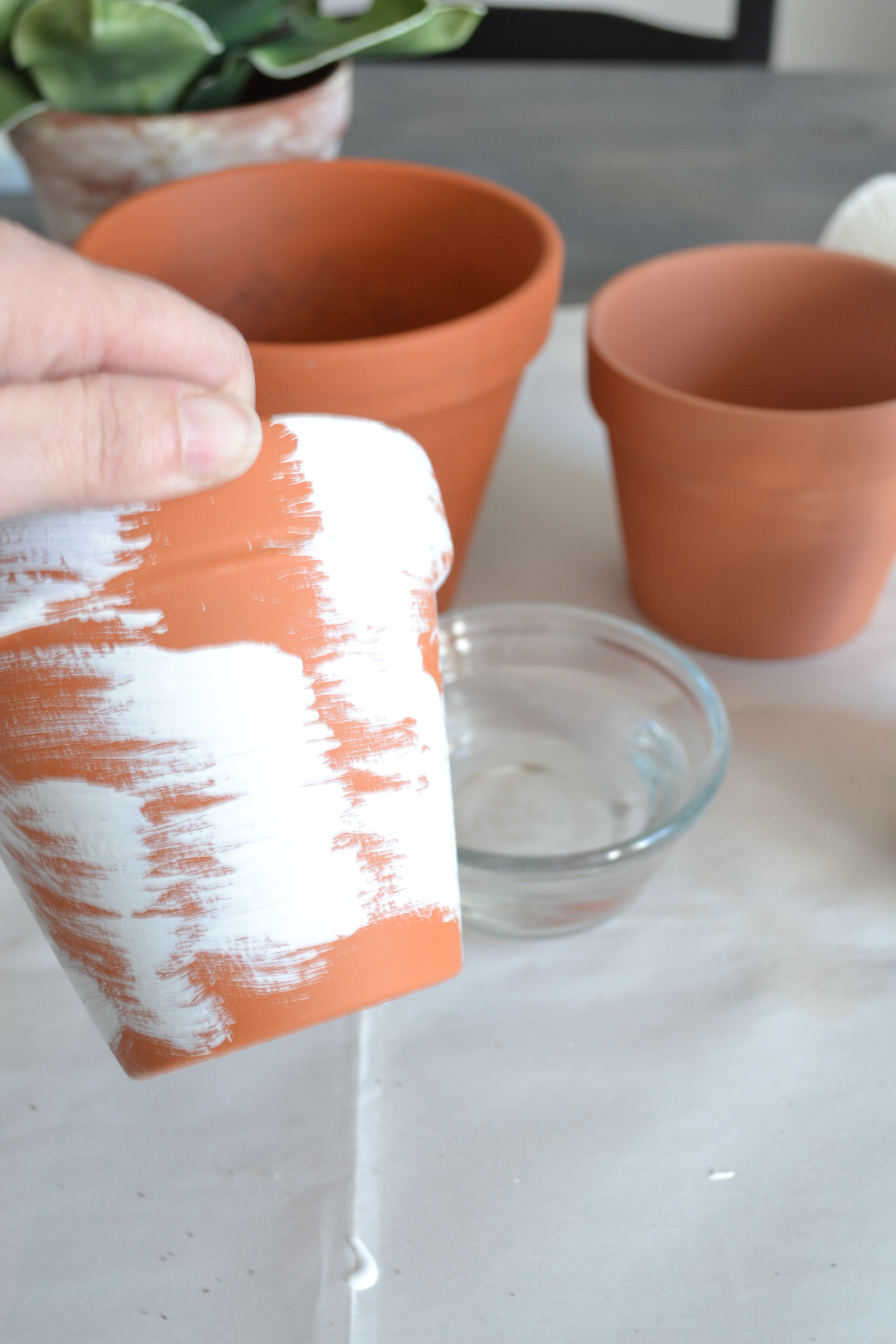 how to age a terracotta pot