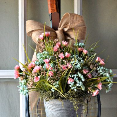 Thrift Store Upcycle Spring Wreath Project
