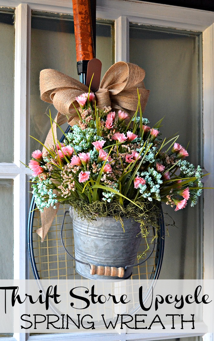 Spring wreath ideas using things found at the thrift store Spring wreath ideas using things found at the thrift store