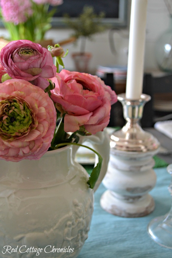 spring table setting red cottage chronicles