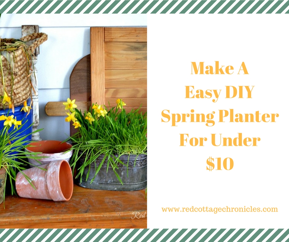 Easy DIY spring planter