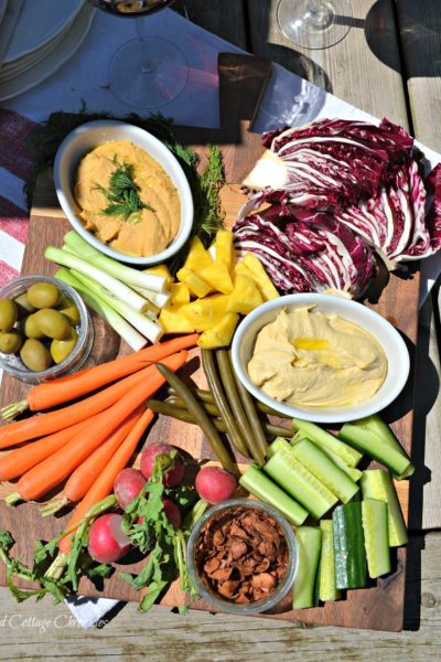 healthy veggie board
