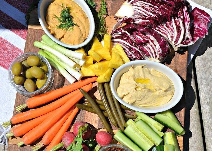 healthy veggie board