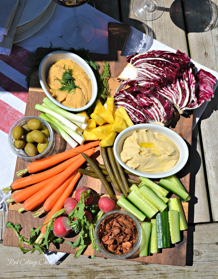 healthy veggie board