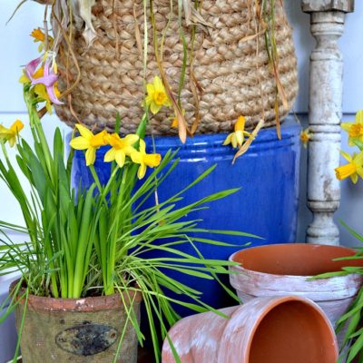DIY Spring Planter for Under $10