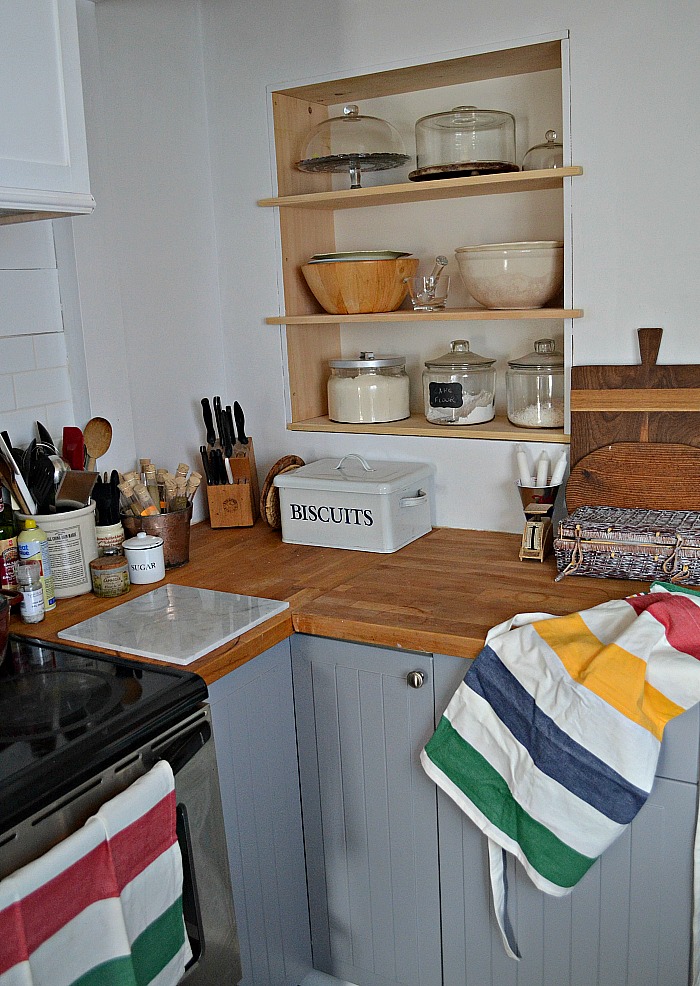 Kitchen Reveal Open Shelves