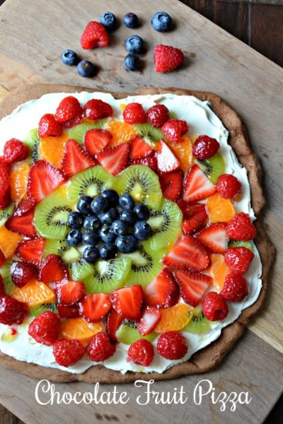 Easy Chocolate Fruit Pizza Recipe