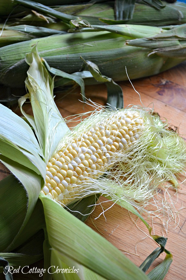 Grilled Corn on the Cob with dilled butter