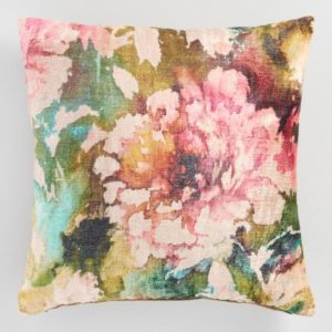 Columbus Day Sales 2017 Floral Velvet Throw Pillow