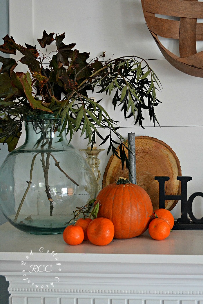 Easy, Inexpensive Autumn Mantel Ideas