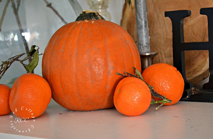 Fruit and Flowers Autumn Mantel