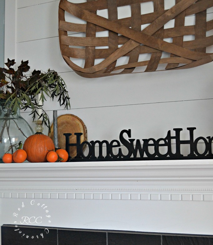 Fruit and Flowers Autumn Mantel