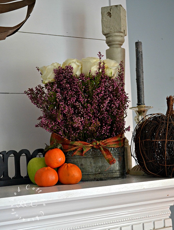 Inexpensive Autumn Mantel Ideas