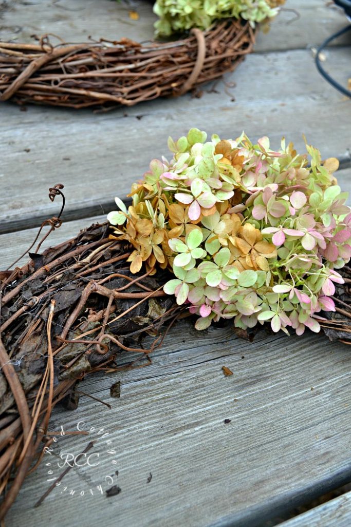 hydrangea wreath tutorial