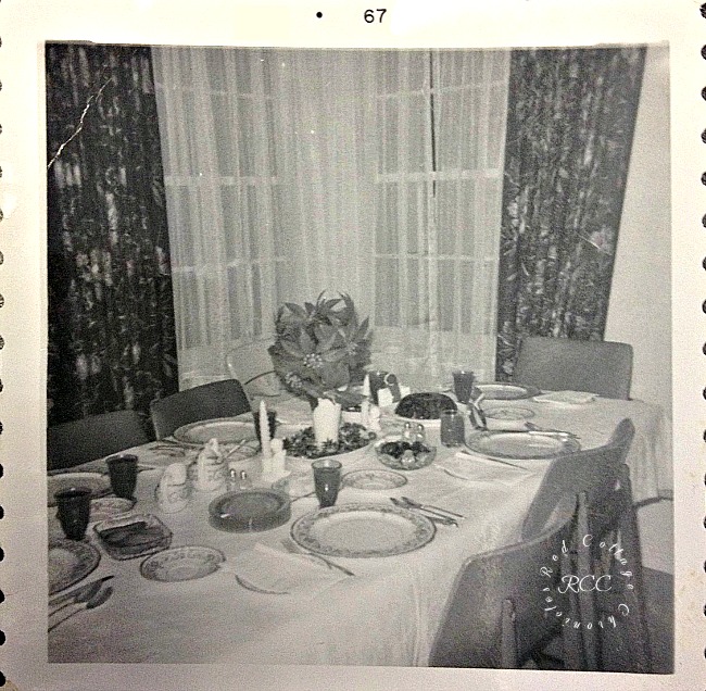 Christmas traditions - Christmas Dinner Circa 1967