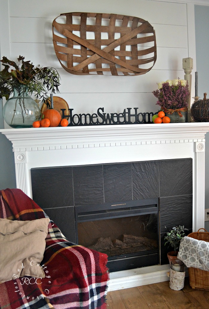 Fruit & Flowers Autumn Mantel