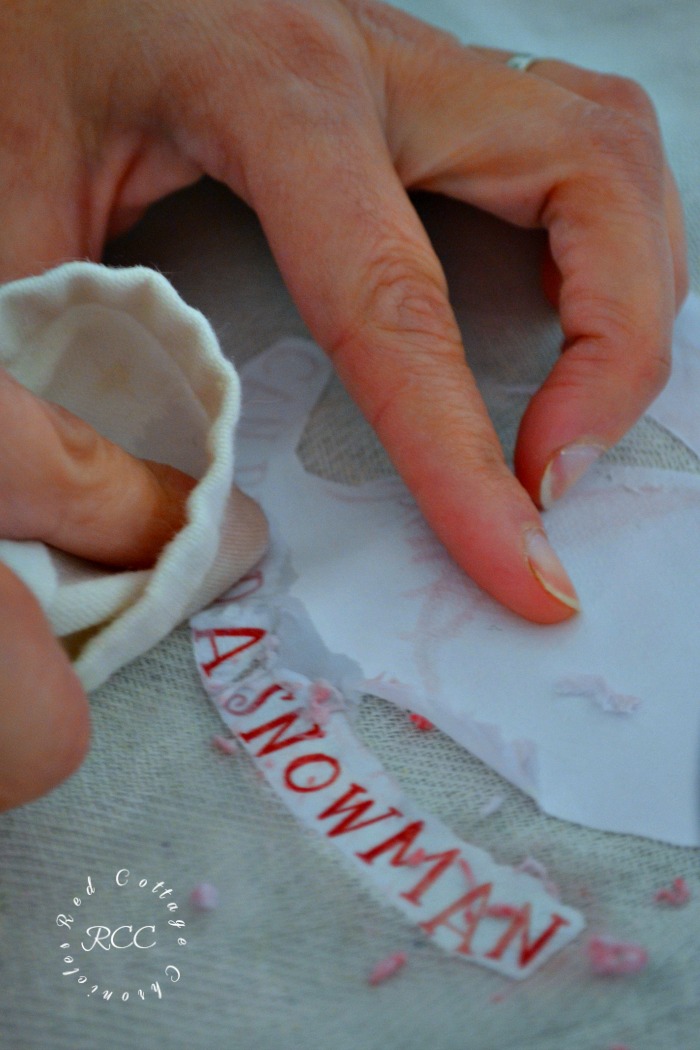 DIY Christmas Tea Towel