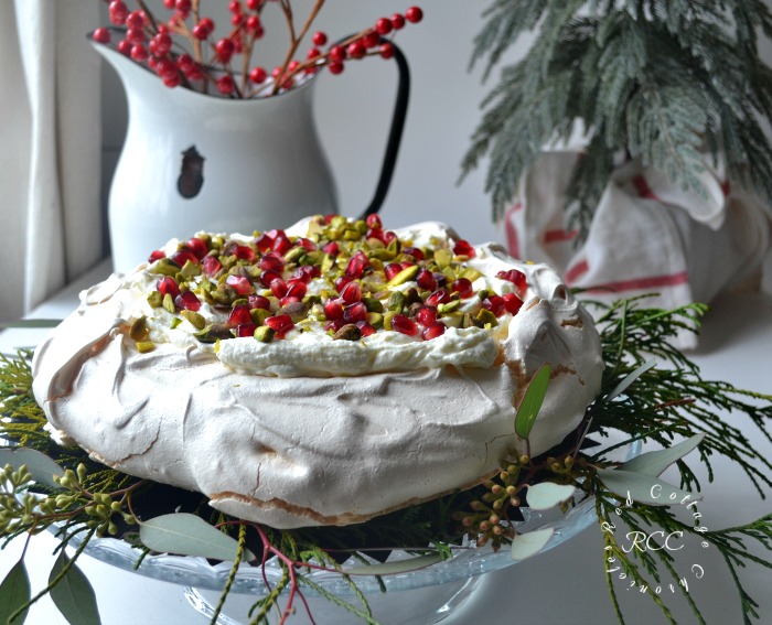 #Choctoberfest Chocoate Recipes - White Chocolate Pistachio Pavlova