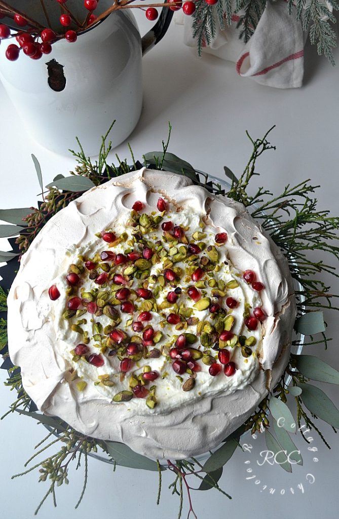 Christmas Move Blog Hop - White Chocolate Pistachio Pavlova