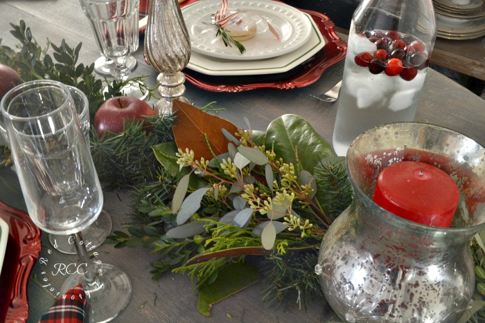 Christmas tablescape ideas Red Cottage Chronicles