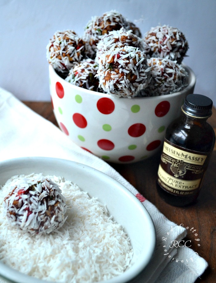 Coconut Cherry Snowballs