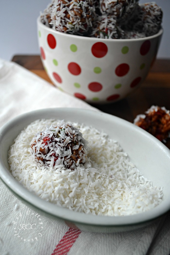 Cherry Coconut Snowballs