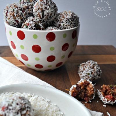 Coconut Cherry Snowballs