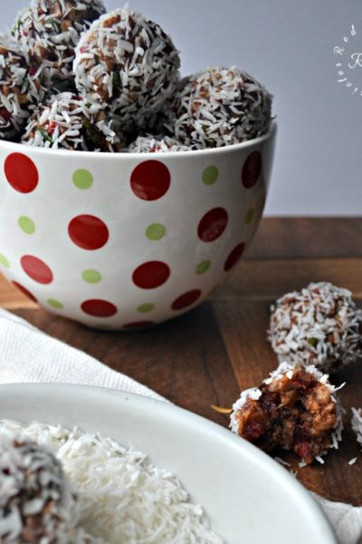 Coconut Cherry Snowballs