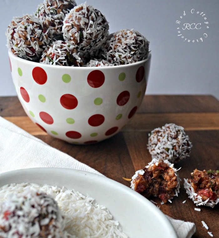 Coconut Cherry Snowballs