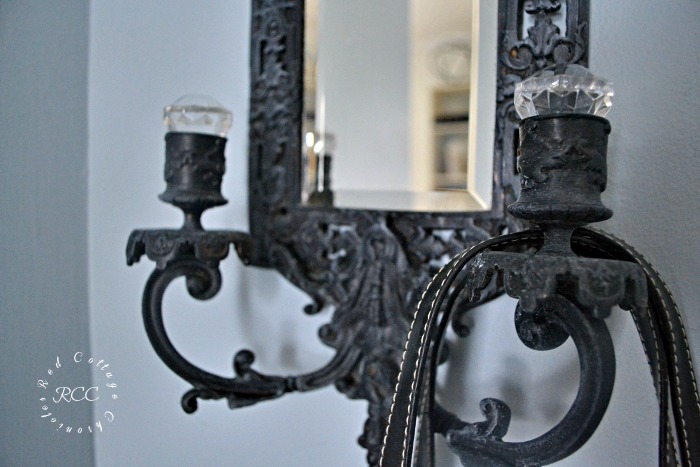 Thrift Store Upcycle Candle Wall Sconce